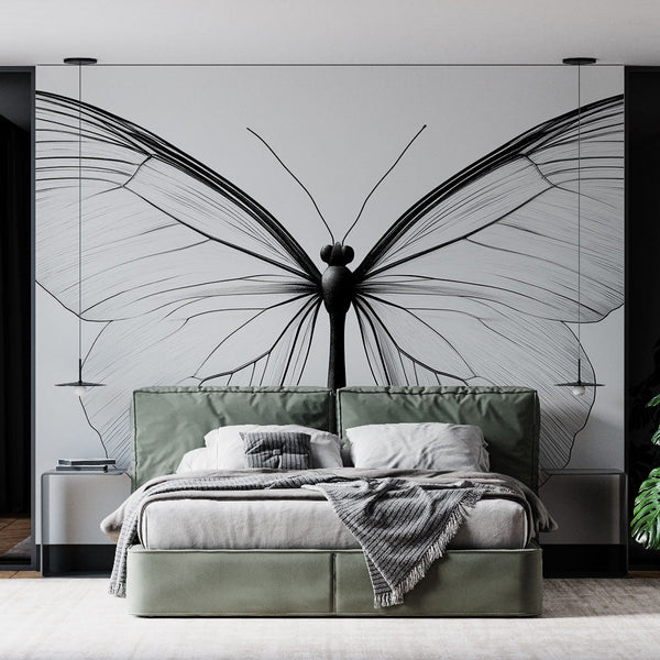 Butterfly wallpaper | Airy elegance with delicate motif