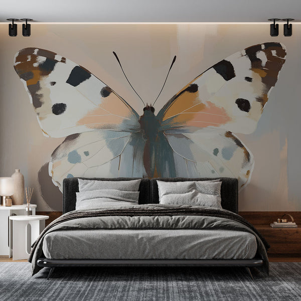 Butterfly wallpaper | Elegant motif in soft pastel tones