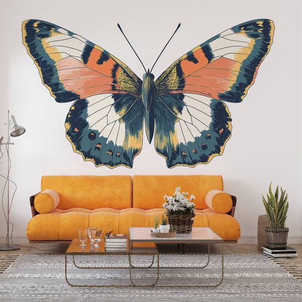 Stylized Butterfly Wallpaper | Vivid Artistic Wall Mural