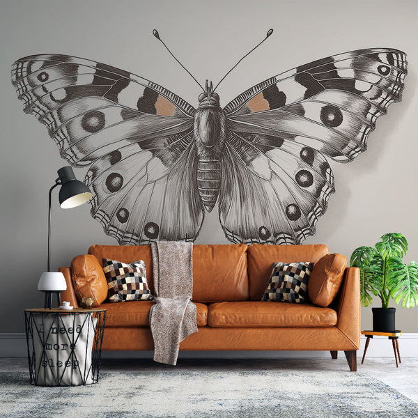Detailed Butterfly Wallpaper | Ornate Wings Wall Mural