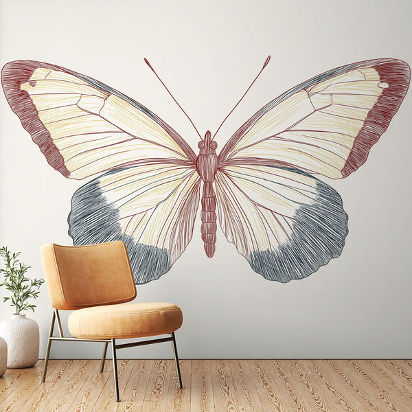 Butterfly Wallpaper | Delicate Illustrations of Colourful Butterflies