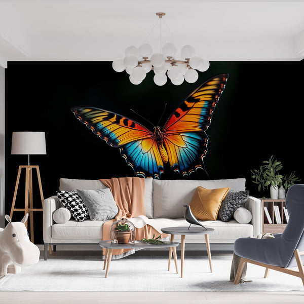 Bright Butterfly Wallpaper | In-Flight Wings Wall Mural