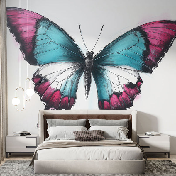Butterfly Wallpaper | Colourful Butterfly Vivid Gradients