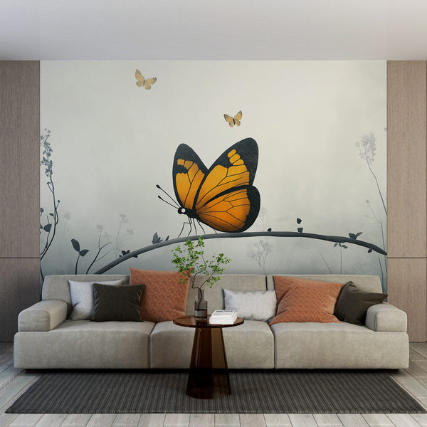 Butterfly Wallpaper | Elegant Motif on Misty Background