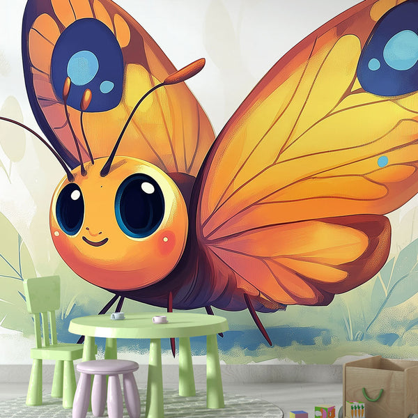 Butterfly Wallpaper | Joyful Smiling Colourful Butterfly