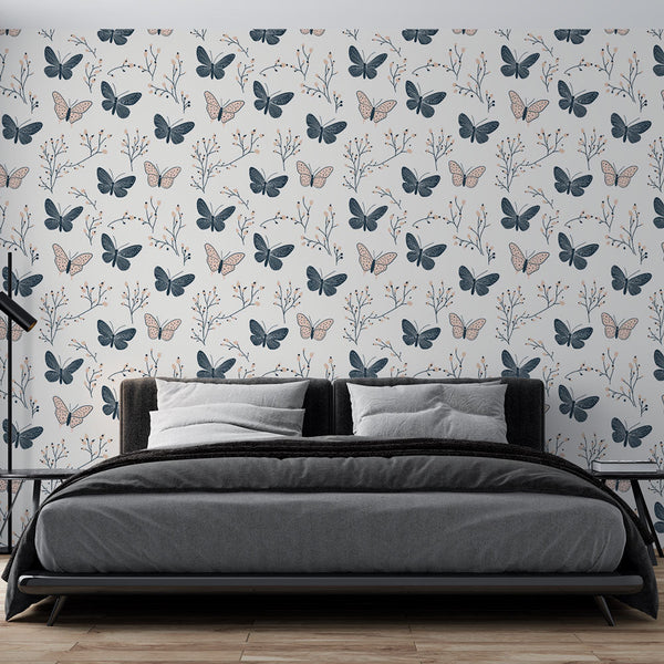 Butterfly Wallpaper | Butterflies & Flowering Branches