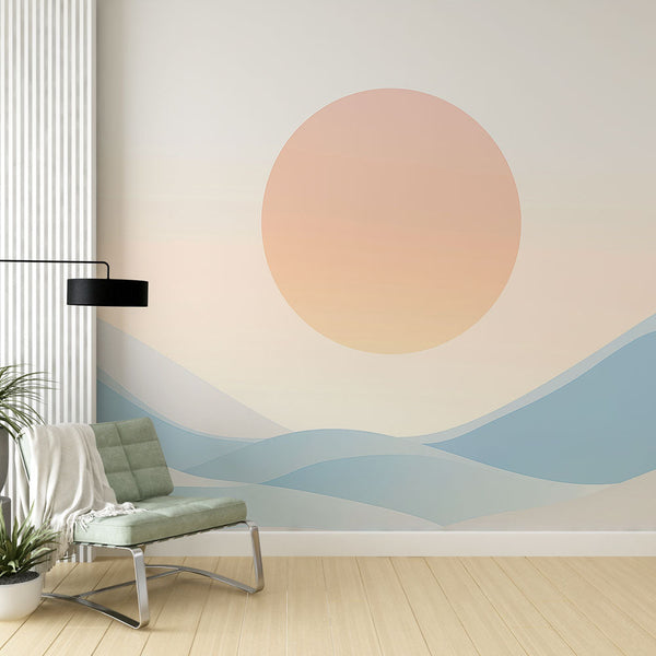 Seascape Wallpaper | Soft Waves at Sunrise