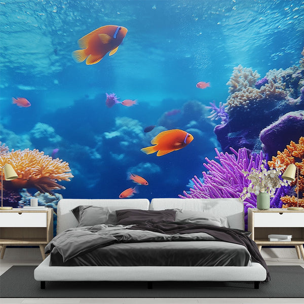 Coral Reef Landscape Wallpaper | Fish Wall Mural