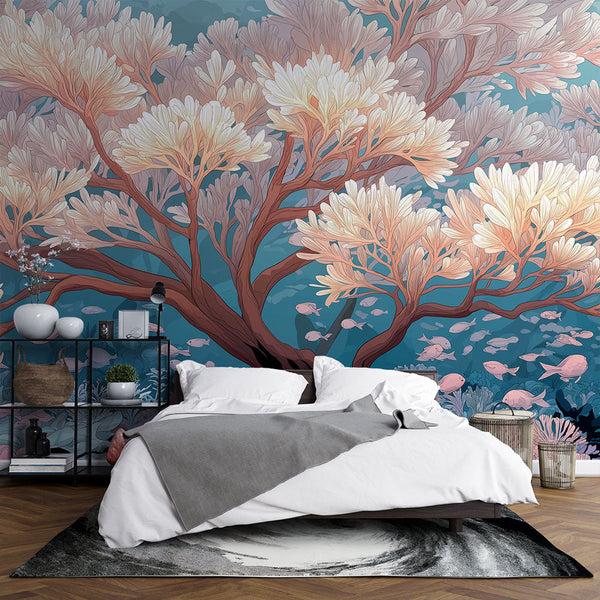 Underwater Wallpaper | Soft Corals and Drifting Fish
