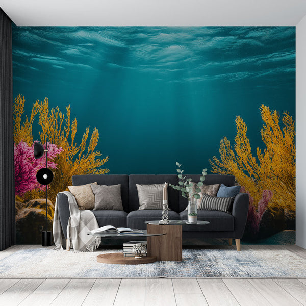Vibrant Underwater Wallpaper | Tropical Reef Wall Mural