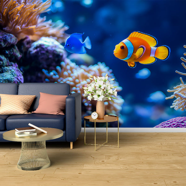 Tropical Fish Reef Wallpaper | Coral Wall Mural
