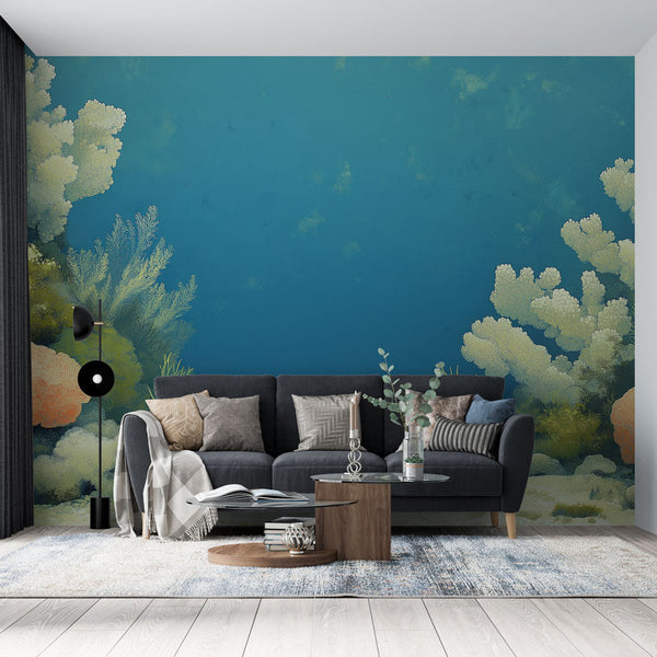 Tranquil Underwater Wallpaper | Coral Garden Wall Mural