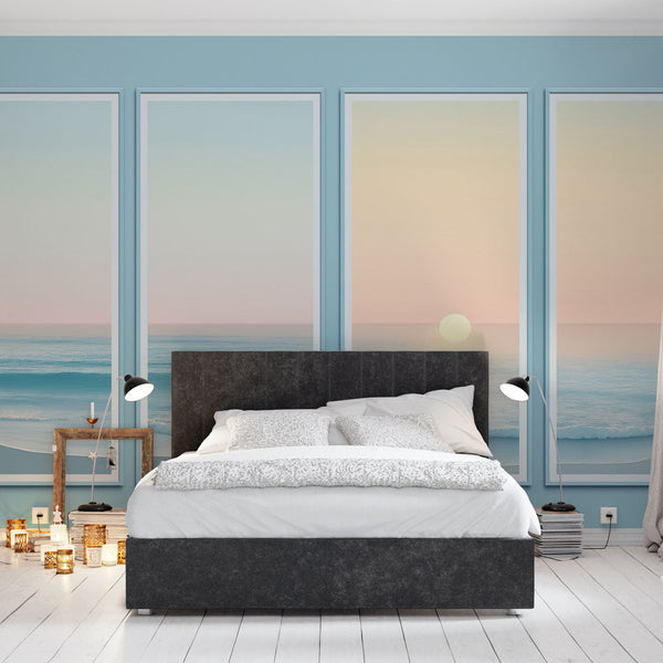 Pastel Sunset Seascape Horizon Wallpaper Mural