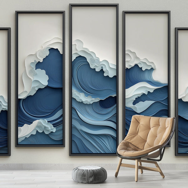 Marine Wave Horizons Wallpaper | Blue Wall Mural