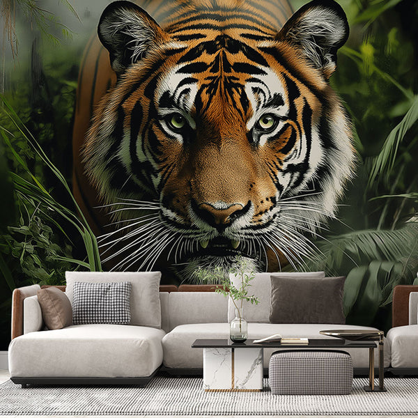 Majestic Tiger Wallpaper | Verdant Jungle Emergence