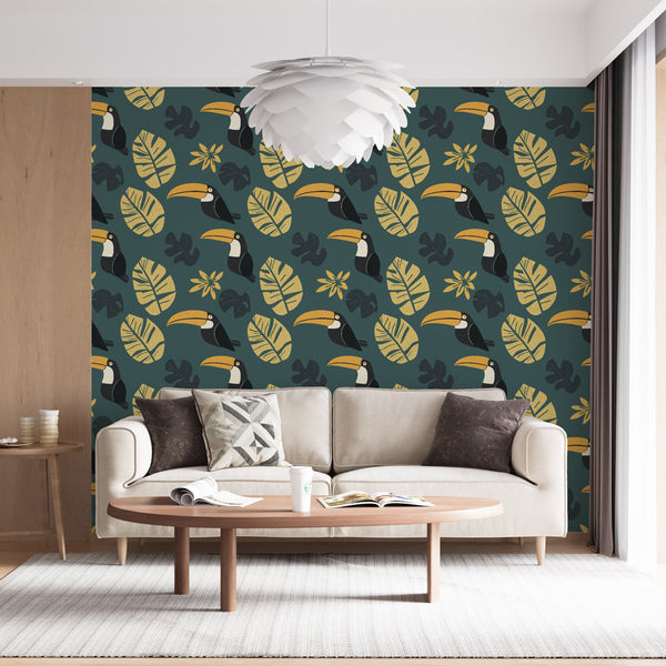 Toucan Wallpaper | Tropical Birds and Exotic Foliage