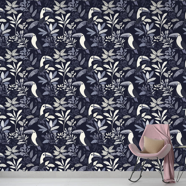 Toucan Wallpaper | Tropical Birds and Lush Foliage