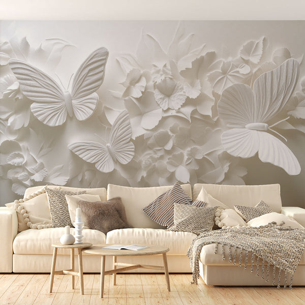 Butterfly Wallpaper | Artisan Relief Design Mural