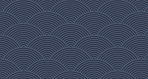Art Deco Wallpaper | Navy Blue Waves Wall Mural