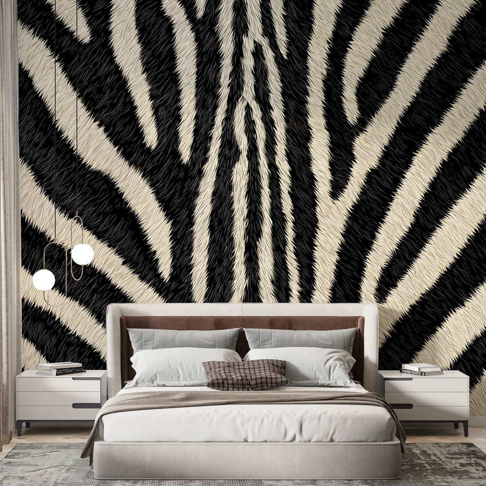 Zebra Wallpaper | Exotic Black & White Stripe Design