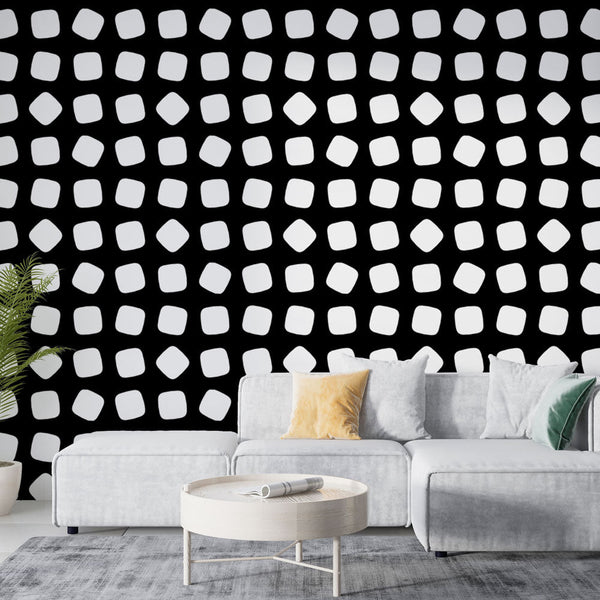 Modern white outer space wallpaper