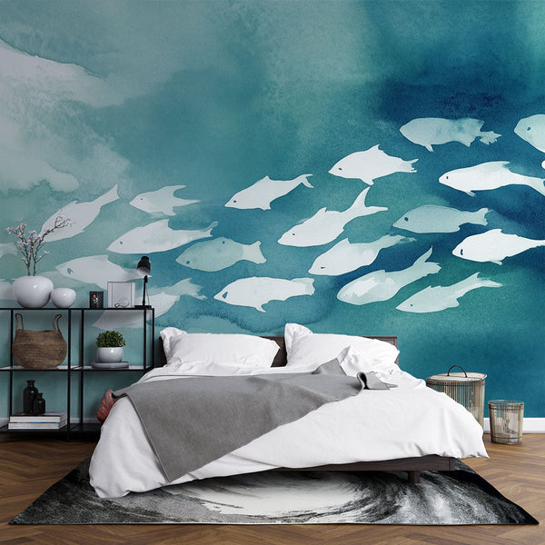 Fish Wallpaper | Soothing Watercolor Design