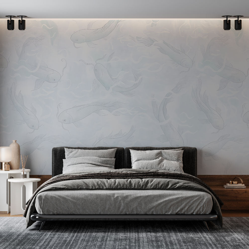 Fish Wallpaper | Soft Aquatic Elegance Wall Mural