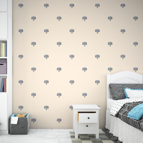 Elephant Wallpaper - Pattern Playful and Elegant