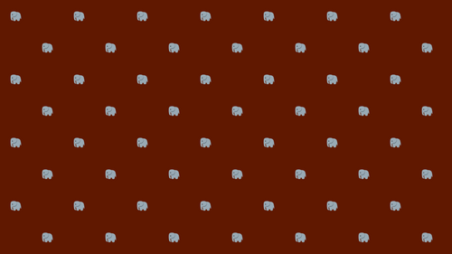 Designer Wallpaper - Backdrop Brown and Motifs Éléphantesques