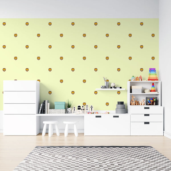 Lion Wallpaper - Design Playful for Chambre Kids