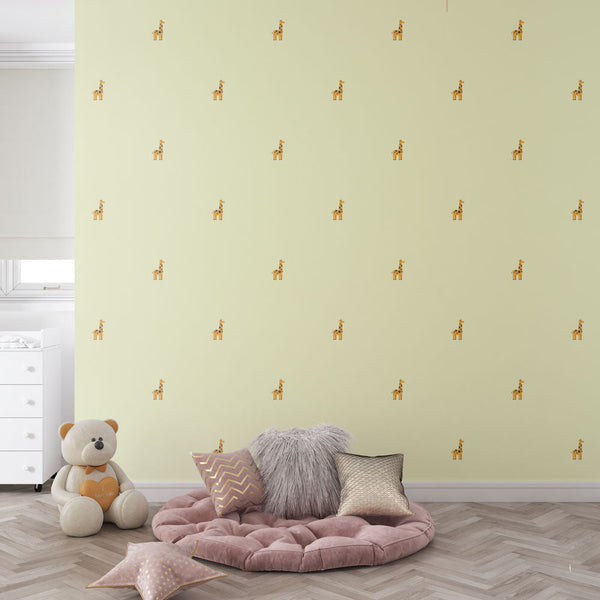 Giraffe Wallpaper - Pattern Playful and Enfantin