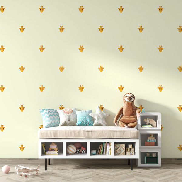 Giraffe Wallpaper - Motifs Amusants for Chambre Kids