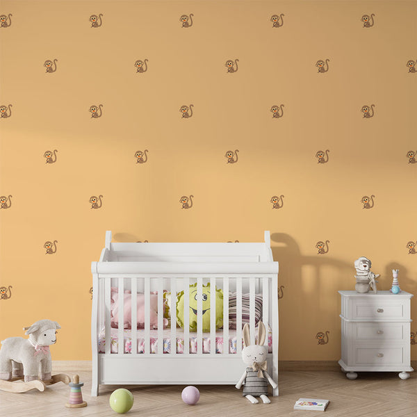 Monkey Wallpaper - Design Playful and Enfantin