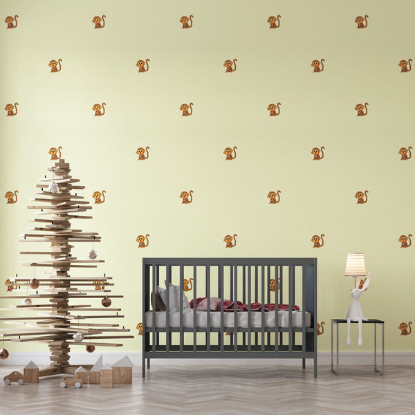Monkey Wallpaper - Pattern Playful and Charming