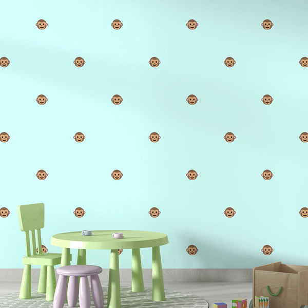 Monkey Wallpaper - Motifs Amusants on Blue Light