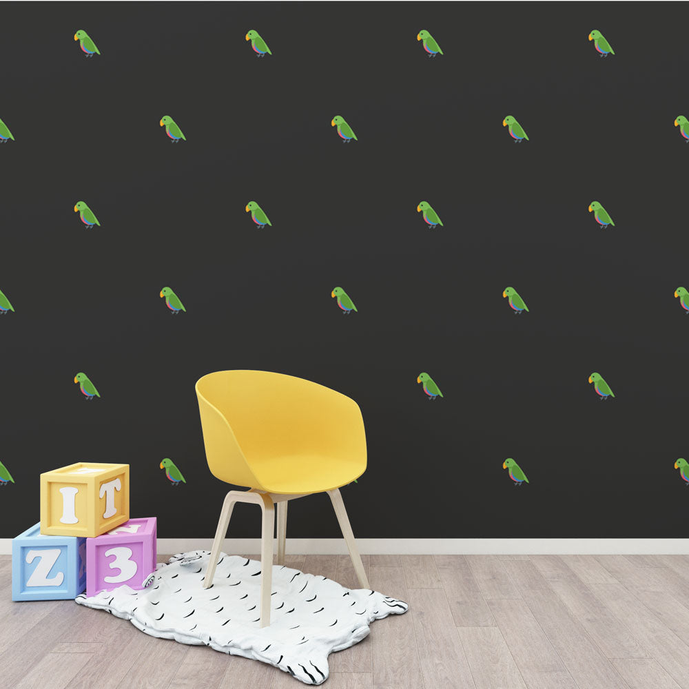 Parrot Wallpaper - Model Minimalist En Pattern Repeating