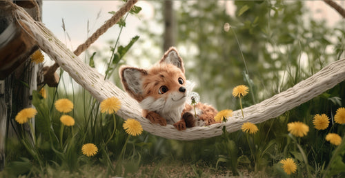 Adorable Fox Wallpaper | Nature Relaxation Wall Mural