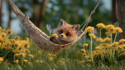 Cute Fox Wallpaper | Enchanting Nursery Wall Mural