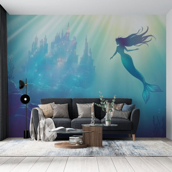 Mermaid Wallpaper | Enchanted Sea Kingdom Wall Mural