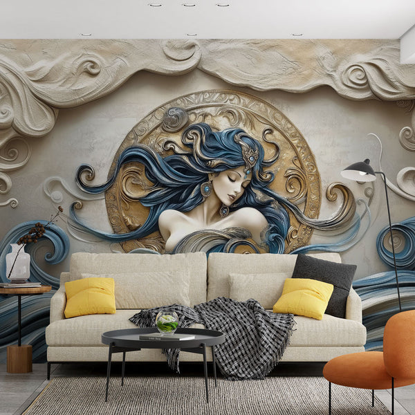 Artistic Wallpaper | Marine Feminine Wall Mural