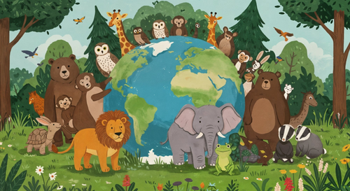 Animal Wallpaper | Wild Journey Around the World Mural