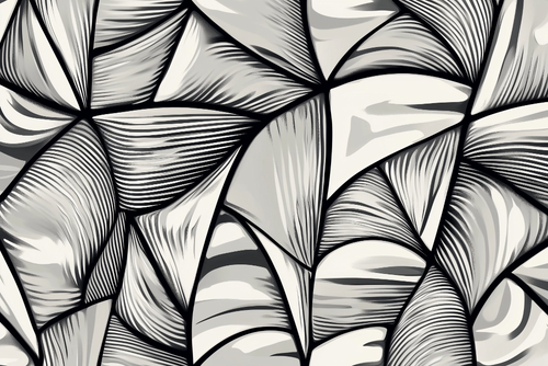 Abstract Wallpaper | Monochrome Geometric Wall Mural